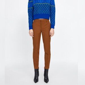 Zara Caramel Brown Skinny Trousers